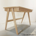 北歐 極簡 簡約 風格 實木 A字腳 餐桌 原木色 書桌 - 100CM_2