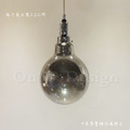 趣味設計 北歐 極簡 設計師的燈款 兩種尺寸 玻璃 水滴燈泡 吊燈-煙燻色_6