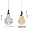 趣味設計 北歐 極簡 設計師的燈款 兩種尺寸 玻璃 水滴燈泡 吊燈-琥珀色_11