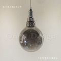趣味設計 北歐 極簡 設計師的燈款 兩種尺寸 玻璃 水滴燈泡 吊燈-煙燻色_5