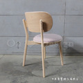 北歐風 小清新 輕工業風 普普風格 實木 餐椅 原木色莫比 餐椅 - 麻布粉_8