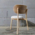 北歐風 小清新 輕工業風 普普風格 實木 餐椅 原木色莫比 餐椅 - 麻布灰_8