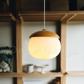 趣味設計 北歐 極簡 設計師的燈款 原木 奶白 栗子 玻璃 吊燈-B款_1