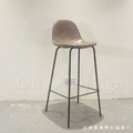 LOFT 法式 復古 工業風 鐵 酒吧 吧椅 兩種高度 DSW 仿油蠟皮吧台椅- 灰咖_4