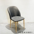 北歐 小清新 普普風格 可愛 托米 餐椅 休閒椅-灰色麻布_3