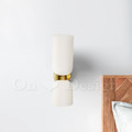 丹麥設計 北歐 極簡 設計師的燈款 走道燈 金屬 鍍金 繆斯 壁燈-奶白_2