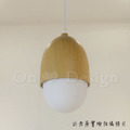 趣味設計 北歐 極簡 設計師的燈款 原木 奶白 栗子 玻璃 吊燈-C款_5