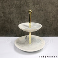 丹麥 北歐風 創意禮品 擺飾 擺件 裝飾品 大理石紋 鍍金 雙層 首飾 擺飾_2