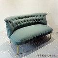 LUXURY 美式 極簡 鍍金 奢華風 雙人 鍍金腳 艾爾特 沙發 - 綠_3