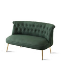 LUXURY 美式 極簡 鍍金 奢華風 雙人 鍍金腳 艾爾特 沙發 - 綠