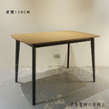 Vintage LOFT 法式 工業風 復古 簡約 實木 聖艾爾 餐桌 書桌 原木色面- 120CM_4