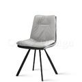 北歐 小清新 普普風格 咖啡廳椅 書房椅 無扶手 千層 雙色灰 餐椅