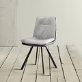 北歐 小清新 普普風格 咖啡廳椅 書房椅 無扶手 千層 雙色灰 餐椅_3
