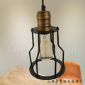 Loft 倉庫風 銅製燈座 通道燈 走道燈 仿古 船艙吊燈_6