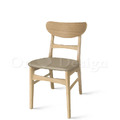 北歐極簡 設計款 小清新 餐椅 實木 餐廳椅 日式 巴特 餐椅 原木色-咖皮