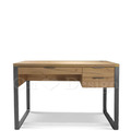 北歐 極簡 簡約 風格 LOFT 餐桌 玄關桌 托馬斯 橡木色 雙層抽屜 書桌 - 120CM