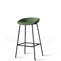 LOFT 工業風家具 復古仿舊鐵件 座墊 咖啡廳 喬特 吧檯椅-綠