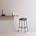 LOFT 工業風家具 復古仿舊鐵件 座墊 咖啡廳 喬特 吧檯椅-綠_2
