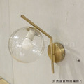 北歐 極簡 設計師的燈款 走道燈 金屬 鍍金 直紋玻璃 恆星 壁燈 B款-透明_5