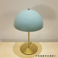 北歐風 極簡 風格 設計款 彩色 奢華 桌燈 書房燈 鍍金 多彩 朵潘台燈-綠色_4