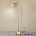 北歐 極簡經典風格 設計款 鍍金 托勒 落地燈 立燈 -白色_2