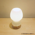 北歐風格 日式 簡約 台燈 書房燈 奶白玻璃 綾羅 實木 桌燈- C款_5