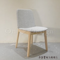 北歐風 日式 餐廳椅 咖啡廳椅 實木洗白木色 凡圖拉 餐椅 - 麻布灰_3