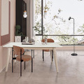 北歐 極簡 餐廳桌 書桌 耐高溫 凱恩 大理石紋面 岩板 實木腳 餐桌 -四種尺寸_1
