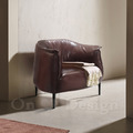 法式 復古 奢華 工業沙發 派大星 單人沙發 -皮革_2