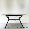 北歐 極簡 餐廳桌 書桌 耐高溫 勞倫黑 面 岩板 洛特 餐桌 -140CM_2