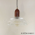 Loft 復古酒吧 工業 手工 吹製玻璃 復古玻璃 實木柄 紫砂 玻璃 吊燈_4
