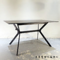 北歐 極簡 餐廳桌 書桌 耐高溫 勞倫黑 面 岩板 洛特 餐桌 -140CM_3