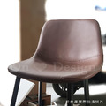 LOFT 工業風家具 復古仿舊鐵件 座墊 咖啡廳 法蘭克 靠背 吧檯椅 深咖啡-73H_6