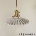 日式 北歐 極簡 餐廳燈 走道燈 設計師的燈款 黃銅 陶瓷 百褶 吊燈 -A款_4