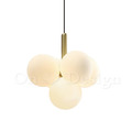 丹麥設計 北歐 極簡 設計師的燈款 金色 葡萄泡泡 玻璃 5頭 吊燈