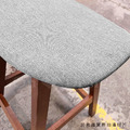 北歐 簡約 風格 LOFT 風格家具 餐廳桌 軟墊 實木 中島 微笑凳-灰布_4