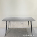 復古 美式 VINTAGE 工業風格家具 天然岩石 灰岩 餐桌-140CM_3