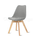 北歐風格 經典款式咖啡廳 餐廳 餐椅 DSW 腳架式 實木腳椅 - 灰