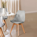 北歐風格 經典款式咖啡廳 餐廳 餐椅 DSW 腳架式 實木腳椅 - 灰_1
