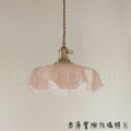 Loft 復古酒吧 工業 手工 吹製玻璃 復古玻璃 石榴裙 玻璃 吊燈-粉色_6