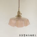 Loft 復古酒吧 工業 手工 吹製玻璃 復古玻璃 石榴裙 玻璃 吊燈-粉色_4