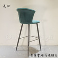 LUXURY 美式 設計款 兩種高度 酒吧 餐廳 海瑟 絨布 吧台椅-綠色_7
