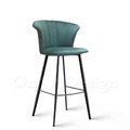 LUXURY 美式 設計款 兩種高度 酒吧 餐廳 海瑟 絨布 吧台椅-綠色