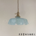 Loft 復古酒吧 工業 手工 吹製玻璃 復古玻璃 石榴裙 玻璃 吊燈-藍色_4