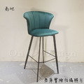 LUXURY 美式 設計款 兩種高度 酒吧 餐廳 海瑟 絨布 吧台椅-綠色_5
