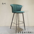 LUXURY 美式 設計款 兩種高度 酒吧 餐廳 海瑟 絨布 吧台椅-綠色_4