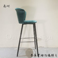 LUXURY 美式 設計款 兩種高度 酒吧 餐廳 海瑟 絨布 吧台椅-綠色_6