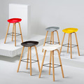 特價-北歐 極簡風格 兩種高度 酒吧 鐵腳 彩色 喬亞 吧檯椅- 黃_1