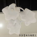 北歐 簡約風格 客廳主燈 口吹玻璃 奶白 雲朵 吊燈 -3燈_5