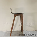北歐 小清新 簡約 風格 LOFT 風格家具 咖啡廳 艾朗 實木 靠背 吧台椅-椅面黑_6